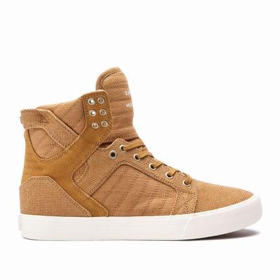 Supra SKYTOP - Miesten Matalavartiset Tennarit - Ruskea